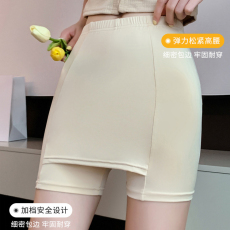 批发设计感冰<b class='q'>丝</b>双层安全裤遮挡三角区无痕防走光不倦边大码外穿<b class='q'>打底裤</b>