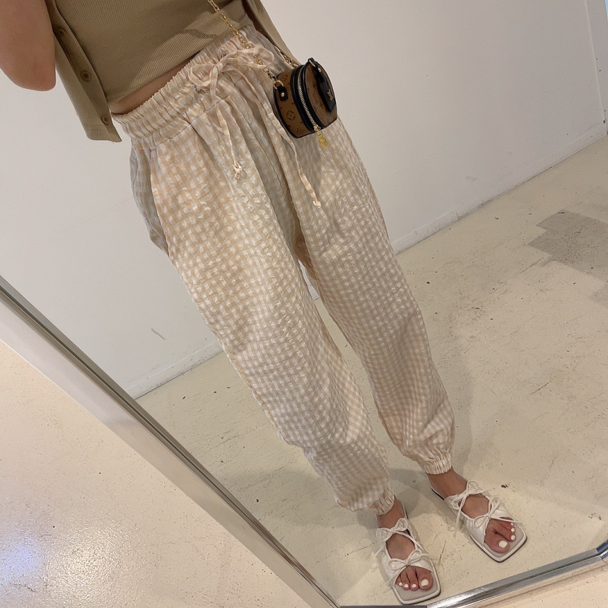 Original plaid pants two colors