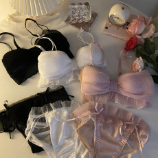 批发实拍实价<b class='q'>日系</b>聚拢无钢圈<b class='q'>文胸</b><b class='q'>套装</b>学生少女性感蕾丝胸罩收副乳内衣