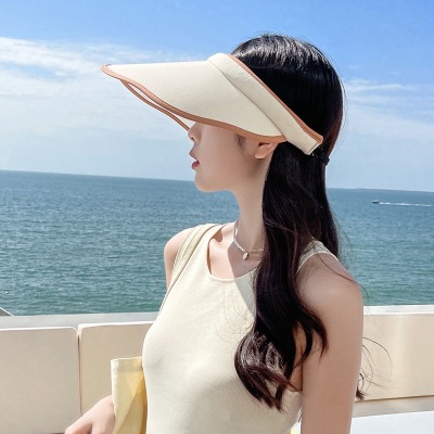 网红太阳帽韩国女UV防紫外线遮阳帽子骑行防晒帽