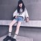 26支纯棉 足码 宽松款 女童t恤短袖夏季2022新款中大儿童女孩白色轮播图5