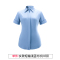 单件-女款短袖浅蓝衬衫(V领）