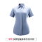 TL8601V女款短袖浅灰衬衫（V领）