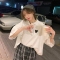 官图实价6535棉夏季新款短袖T恤女POLO领韩版宽松学院风半袖轮播图3