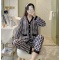 实拍睡衣女 秋季日系可爱甜美风长袖居家服宽松慵懒睡衣两件轮播图1
