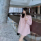 秋季西装外套女潮ins2022新款韩版宽松中长款粉色设计感小西服潮轮播图4