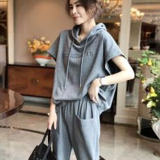 批发551#运动休闲时尚套装女<b class='q'>欧洲站</b>2026夏季<b class='q'>新款</b>宽松短袖大码两件套