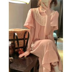 批发实拍  酣睡无感柔软<b class='q'>婴儿</b>纱家居服睡裙