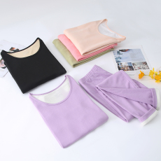 批发【霖盛服饰】2022 高质量双面德绒保暖内衣 女士