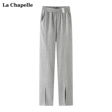 批发实价-官图 春季新款开叉阔腿宽松休闲裤女卫裤潮