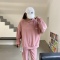 实拍 2022秋季新款网红减龄休闲两件套装女宽松卫衣减龄ins运动轮播图3