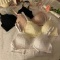 实价实拍法式三角杯聚拢收副乳舒适轻薄蕾丝无钢圈显胸小套装轮播图5