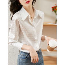 批发法式高级感<b class='q'>缎面</b>衬衫女2026春季新款时尚洋气爆款小衫垂感长袖上衣