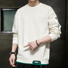 批发秋冬款青年圆领<b class='q'>卫衣</b><b class='q'>男士</b>加肥加大码宽松打底长袖休闲外套