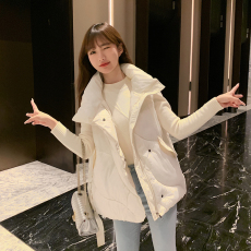 实拍现货2021秋冬外穿保暖时尚宽松孕妇马甲