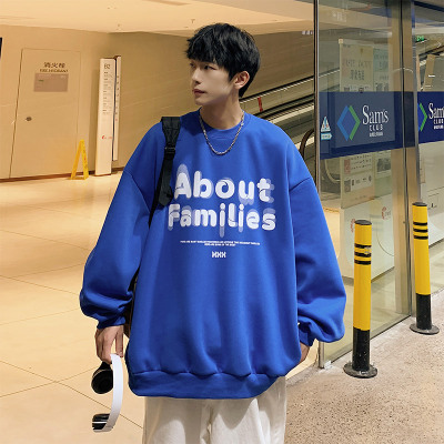 MM2022秋季新款情侣卫衣男休闲打底衫潮牌港风ins卫衣圆领百搭男
