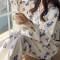 秋季6535棉月子服孕妇哺乳长袖睡衣女怀孕期时尚家居服轮播图5