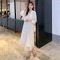 实拍+现货 孕妇装2022新款秋冬装气潮妈连衣裙冬季蕾丝长裙轮播图2