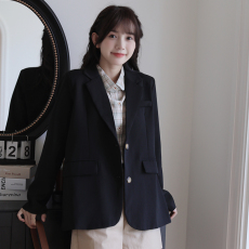 批发实拍2025年秋季新款长袖加厚灯芯绒学院风洋气减龄文艺小<b class='q'>西装</b>外套