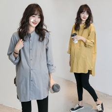 批发2026新款<b class='q'>春</b>秋款中长款纯棉宽松衬衣韩版上衣长袖