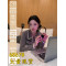 范智乔 乳酪千层 韩系chic修身polo拉链撞色条纹长袖针织上衣轮播图1