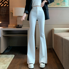 批发实拍2026春季新款韩版高腰显瘦加绒加厚拖地大喇叭裤加长<b class='q'>休闲</b>裤女