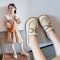 女童公主鞋儿童皮鞋2022秋季新款小女孩韩版软底套脚学生宝宝单鞋轮播图1