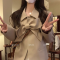 白水女 蝴蝶结西装外套女秋气质高级感宽松显瘦长袖短款西服上衣轮播图2