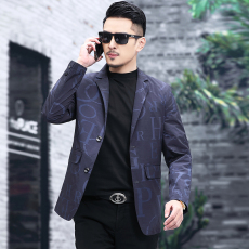 批发P105秋季男士外套西服<b class='q'>商务</b>休闲千鸟格单件便服中年免烫小西装厚