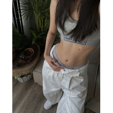 批发C logo女JENNIE同款背心新款文胸无钢圈性感聚拢背心式运动套装