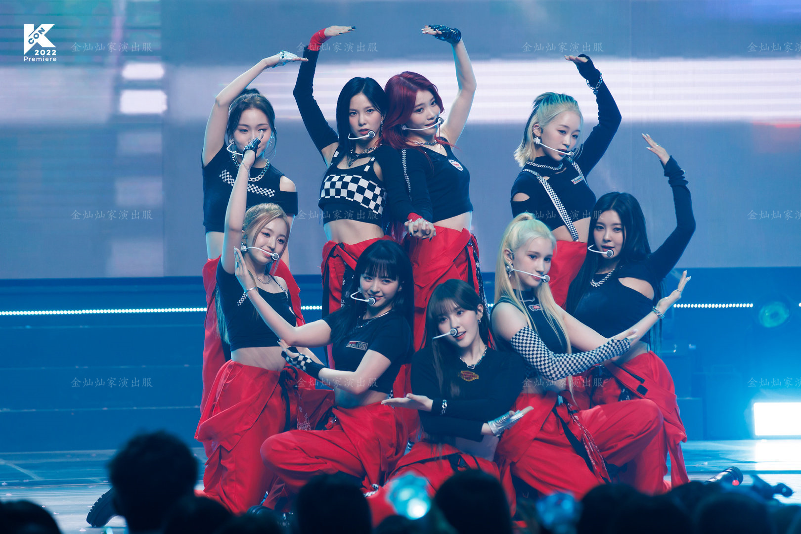 kep1er女团同款成人爵士舞嘻哈hiphop表演出服打歌服舞台少儿街舞