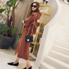 批发秋<b class='q'>冬</b>季女神范套装女加绒2022新款洋气卫衣裙子气质早秋两件套轻熟