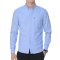 秋季男士长袖纯色衬衫韩版潮流商务职业修身免烫口袋青年衬衣轮播图5