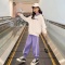 260克原版面料，原版做工，2022新款女童套装中大童长袖运动两件套轮播图1