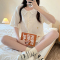 仿棉实拍 夏季新款睡衣女短袖甜美可爱少女睡衣家居服轮播图1