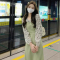 碎花连衣裙女春秋季大码法式设计感小众拼接假两件温柔长裙轮播图4
