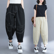 批发实拍2022秋季新款宽松<b class='q'>个性</b>潮流时尚百搭休闲裤长裤垮裤女裤