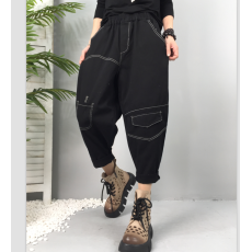 批发官方图2022秋季新款宽松<b class='q'>个性</b>潮流时尚百搭休闲裤长裤垮裤女裤