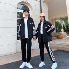 批发实拍情侣装新款外套初高中毕业班服  外套63裤子32