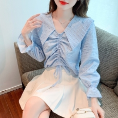 批发<b class='q'>女装</b>2026春秋装新款<b class='q'>胖</b>妹妹时尚休闲洋气百搭宽松显瘦气质衬衫女