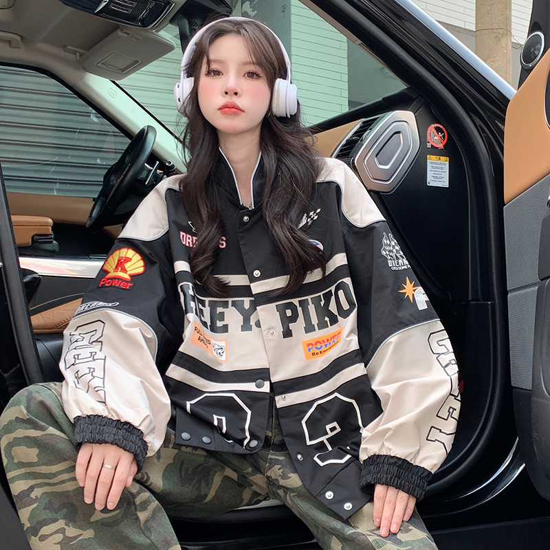 빈티지 루즈핏 야구 점퍼