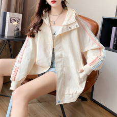 批发实拍后包领双层连帽特大码300斤爆款拉链卫衣外套女设计感上衣