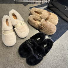 批发毛毛鞋女<b class='q'>冬</b>季外穿2022年新款<b class='q'>冬</b>天加绒软底一脚蹬豆豆棉鞋