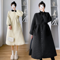 批发实拍  孕妇装冬装新款棉服外套宽松遮肚子棉袄