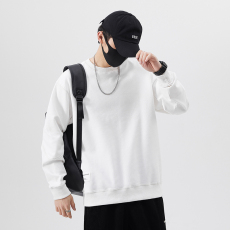 批发实拍2025春秋潮牌卫衣男圆领宽松<b class='q'>日系</b><b class='q'>复古</b>套头百搭纯棉百搭卫衣