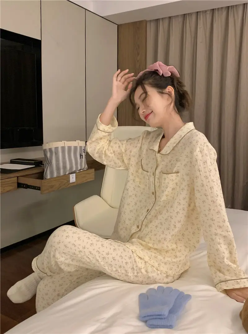 부드러운 커피 테마 홈웨어 세트 상세 이미지 10