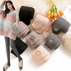 批发实拍2025秋冬季棉质坑条纹加薄绒<b class='q'>孕妇</b><b class='q'>连裤袜</b>百加毛<b class='q'>孕妇</b><b class='q'>打底袜</b>连脚