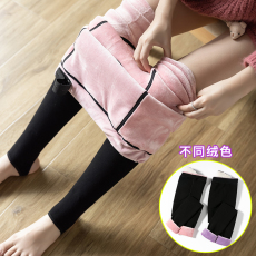 批发实拍秋冬新款优质棉百搭孕妇袜裤加绒加厚护宫护腰加肥一体打底裤