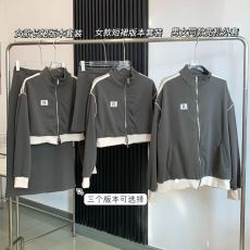 吱呤 情侣套装运动休闲两件套女2022早秋款拉链卫衣外套A字半身裙