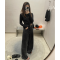 Xzz charmingl C位阔腿牛仔裤子女春秋新款 特别的渐变毛边 2色轮播图3